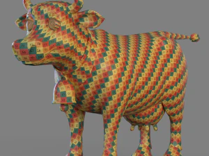 Cartoon Cow 3D Model