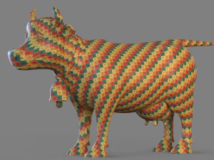 Cartoon Cow 3D Model