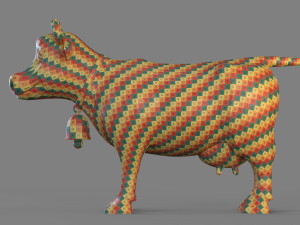 Cartoon Cow Modello 3D