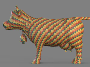 Cartoon Cow 3D Model