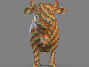 Cartoon Cow 3D Model