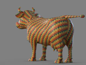 Cartoon Cow 3D Model