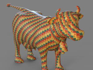Cartoon Cow Modello 3D