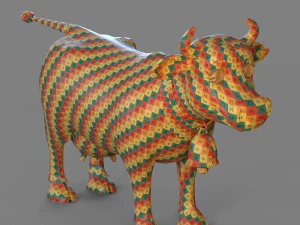 Cartoon Cow 3D Model