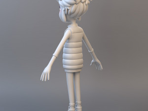 Cartoon Teenage Girl Modelo 3D