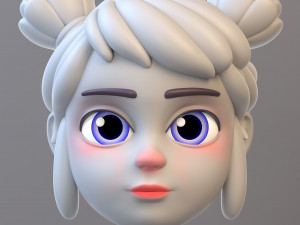 Cartoon Teenage Girl Modelo 3D