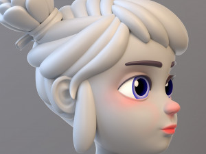 Cartoon Teenage Girl Modelo 3D