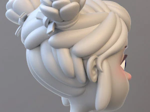 Gadis Remaja Kartun Model 3D