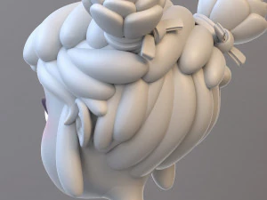 Gadis Remaja Kartun Model 3D