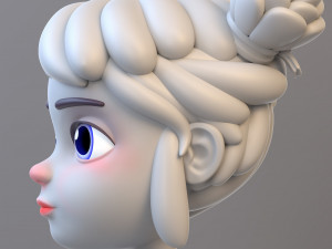 Cartoon Teenage Girl Modelo 3D