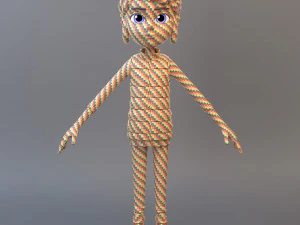 Gadis Remaja Kartun Model 3D