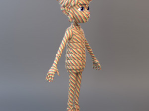 Cartoon Teenage Girl Modelo 3D
