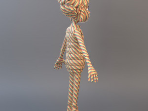 Cartoon Teenage Girl Modelo 3D