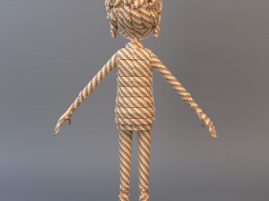 Cartoon Teenage Girl Modelo 3D