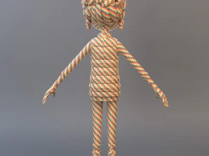 Gadis Remaja Kartun Model 3D