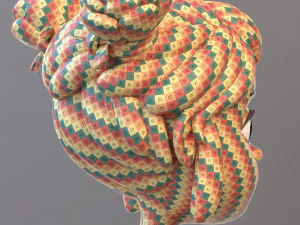 Gadis Remaja Kartun Model 3D