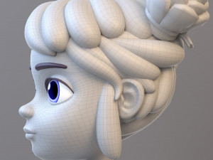 Cartoon Teenage Girl Modelo 3D