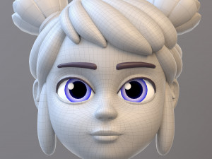 Cartoon Teenage Girl Modelo 3D