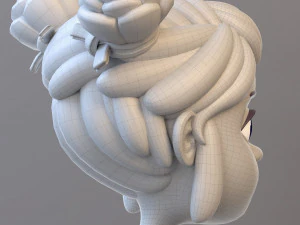 Gadis Remaja Kartun Model 3D