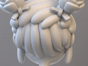 Gadis Remaja Kartun Model 3D