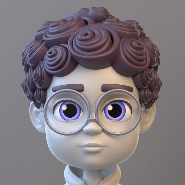 Cartoon Teenage Boy 3D Model .c4d .max .obj .3ds .fbx .stl .blend 