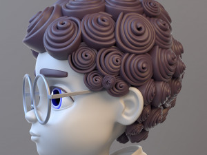 Cartoon Teenage Boy 3D Model