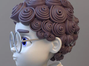 Cartoon Teenage Boy 3D Model