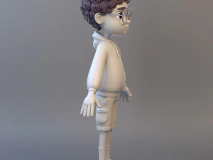 Cartoon Teenage Boy 3D Model