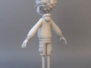 Cartoon Teenage Boy 3D Model