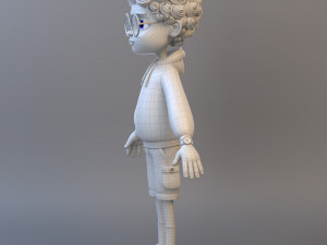 Cartoon Teenage Boy 3D Model