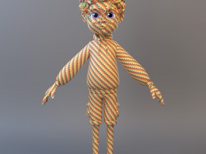 Cartoon Teenage Boy 3D Model