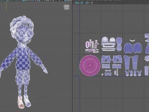 Cartoon Teenage Boy 3D Model