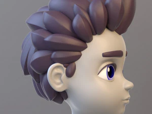Cartoon Teenage Boy 02 3D Model