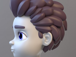 Cartoon Teenage Boy 02 Model 3D