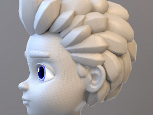 Cartoon Teenage Boy 02 Model 3D