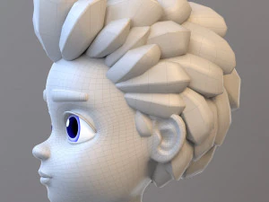Cartoon Teenage Boy 02 3D Model