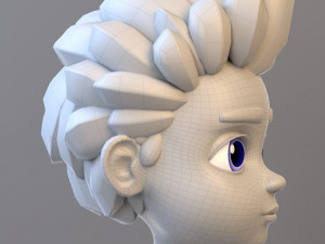 Cartoon Teenage Boy 02 Model 3D