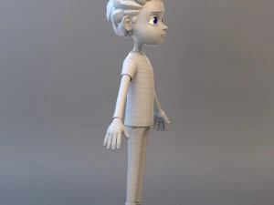 Cartoon Teenage Boy 02 3D Model