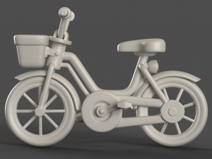 Cartoon Kid Bicycle 3D Model