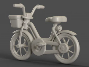 Bicicleta infantil de desenho animado Modelo 3D