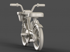 Cartoon Kid Bicycle 3D Model