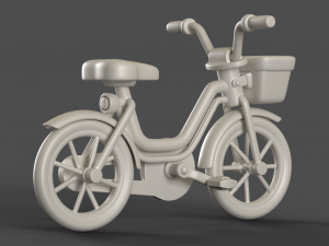 Cartoon Kid Bicycle 3D Model