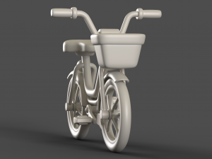 Cartoon Kid Bicycle 3D Model