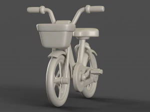 Bicicleta infantil de desenho animado Modelo 3D