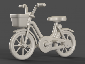 Cartoon Kid Bicycle 3D Model