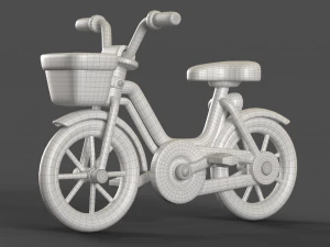 Bicicleta infantil de desenho animado Modelo 3D