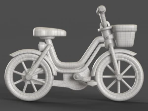 Bicicleta infantil de desenho animado Modelo 3D