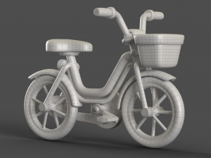 Cartoon Kid Bicycle 3D Model