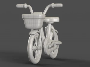 Bicicleta infantil de desenho animado Modelo 3D