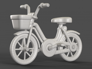 Cartoon Kid Bicycle 3D Model